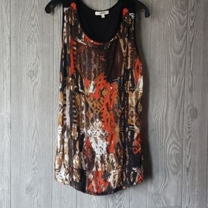 Ornate tank top with beading